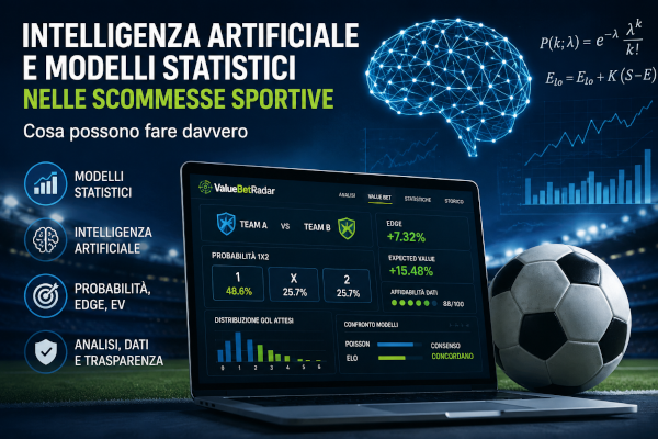 Intelligenza artificiale nel calcolo delle scommesse sportive